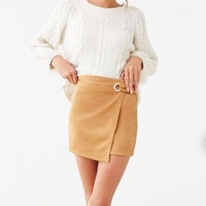 Forever 21 Tan Suede Skirt